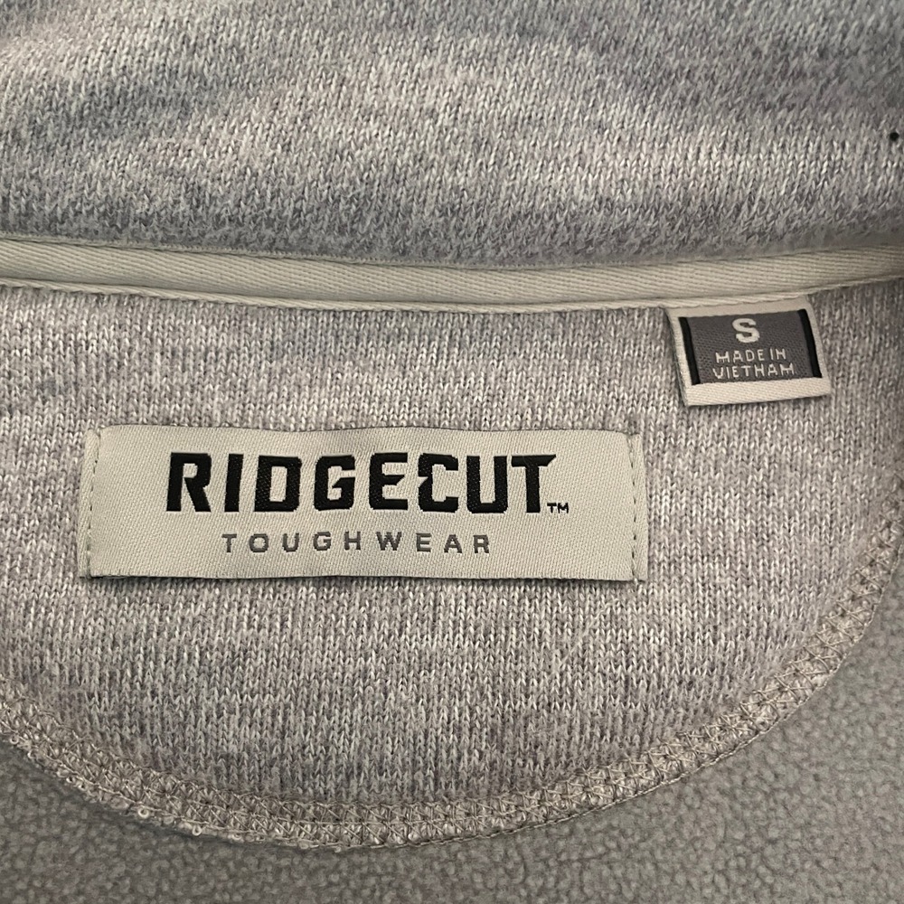 Ridgecut Toughwear Womens Gray Full Zip Fleece Vest Mock Neck Size S RC11011 - Picture 7 of 12